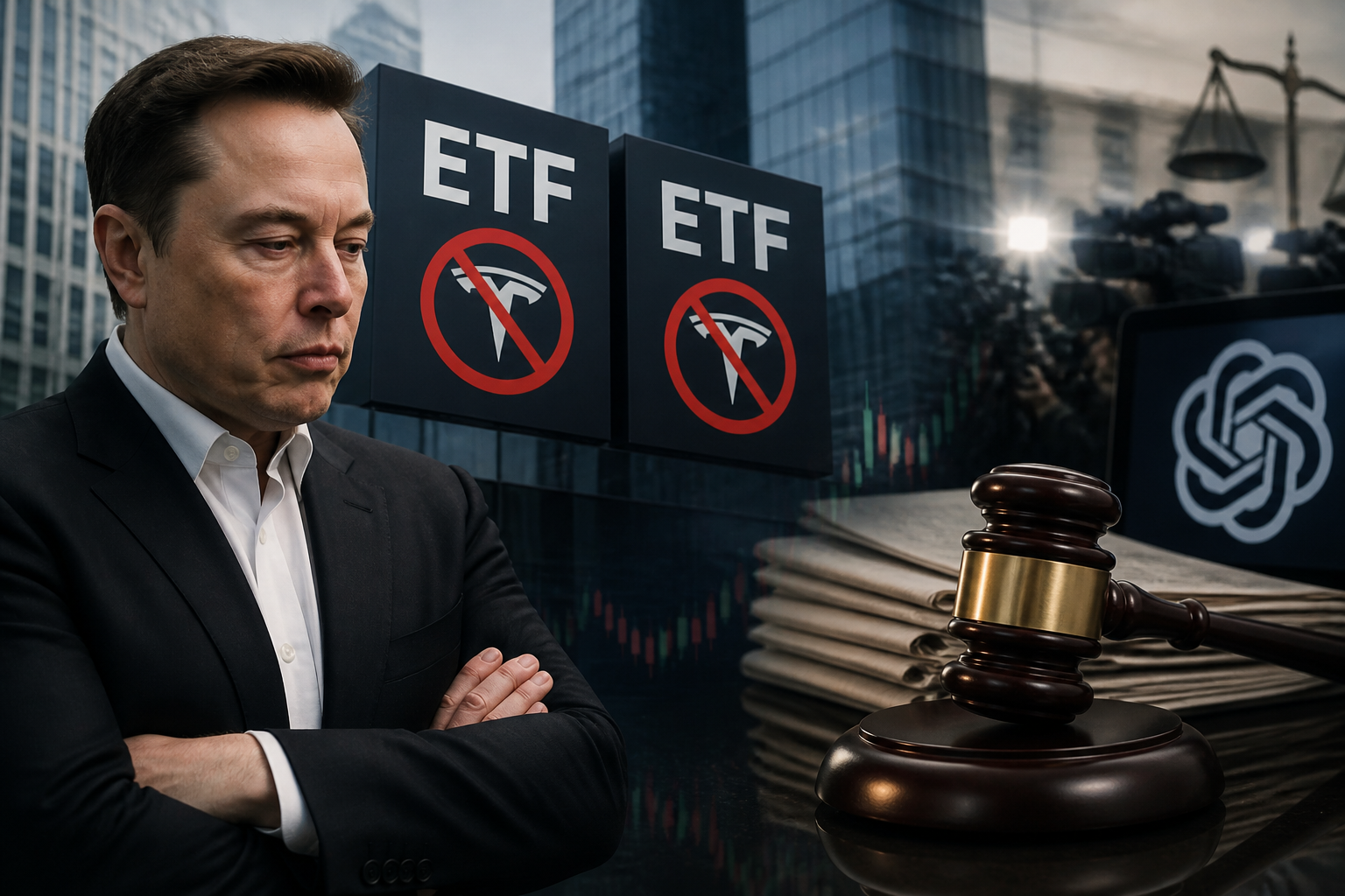 Elon Musk Tersingkir dari ETF Baru dan Konflik Hak Cipta Guncang Industri AI