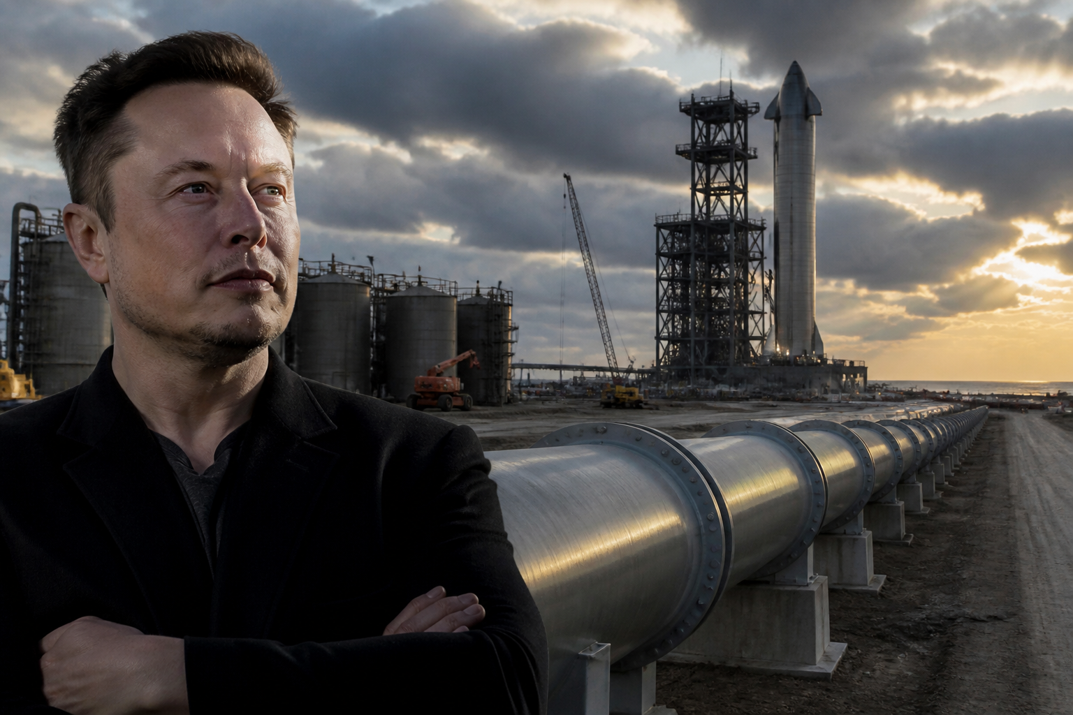Elon Musk Perkuat Infrastruktur SpaceX: Rencana Pipa Gas 'Starpipe' hingga Akuisisi Startup Mesh
